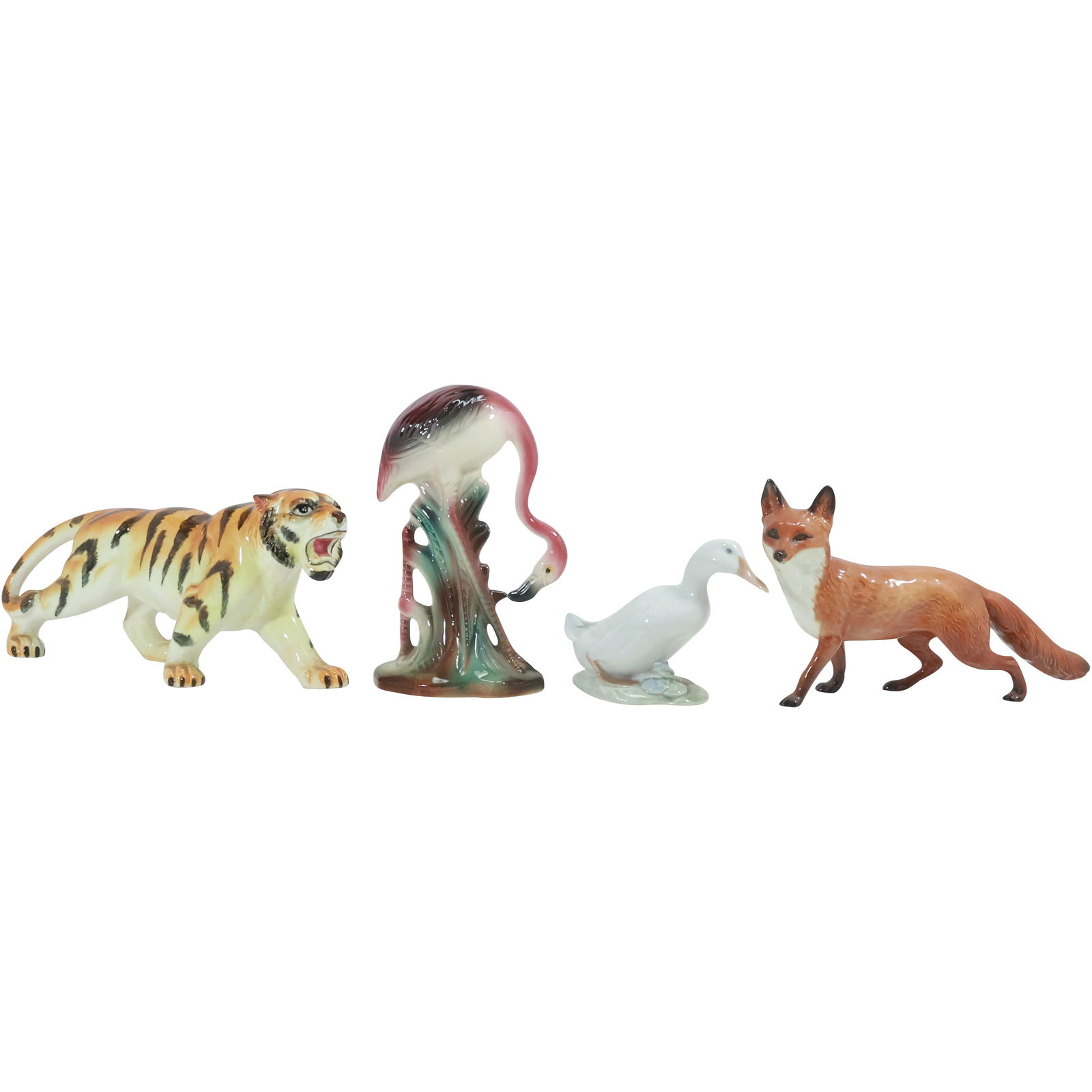 4 Assorted Porcelain Animal Figures, the Duck is Royal Copenhagen (1 of 20)