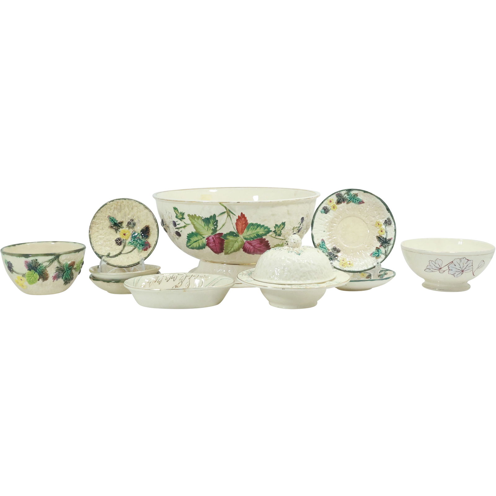 10 Assorted Avalon Faience Antique Majolica Pottery Bowls, Plates, Etc. (1 of 20)