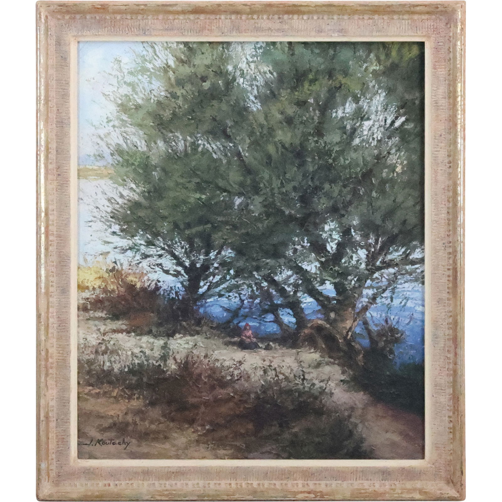 Joseph Koutachy (Born 1907) France, Fine Woodland Landscape Oil on Canvas Painting (1 of 20)