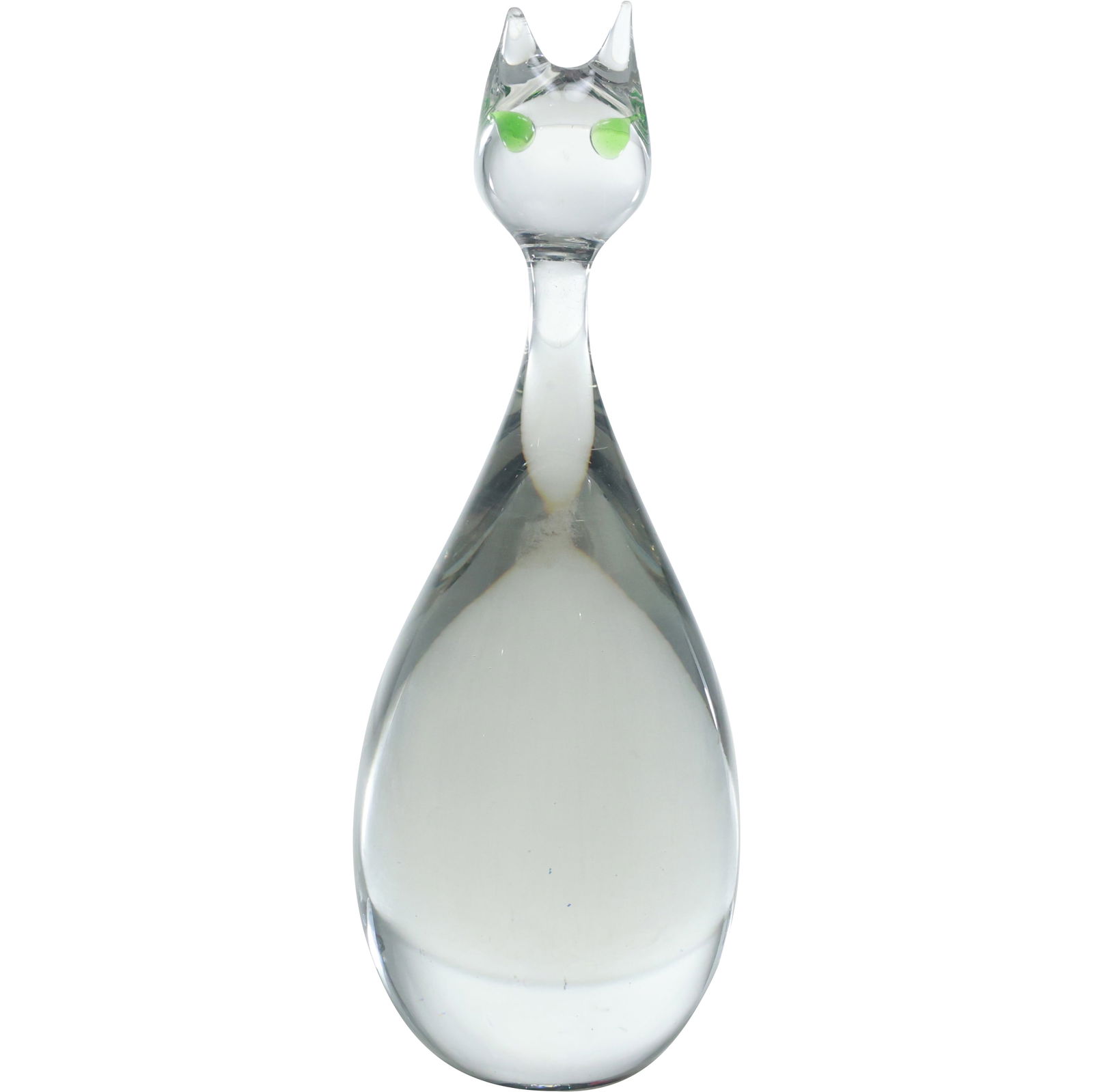 Murano Art Glass CAT Sculpture 7.5 inches height x 2.75 in. wide (1 of 16)