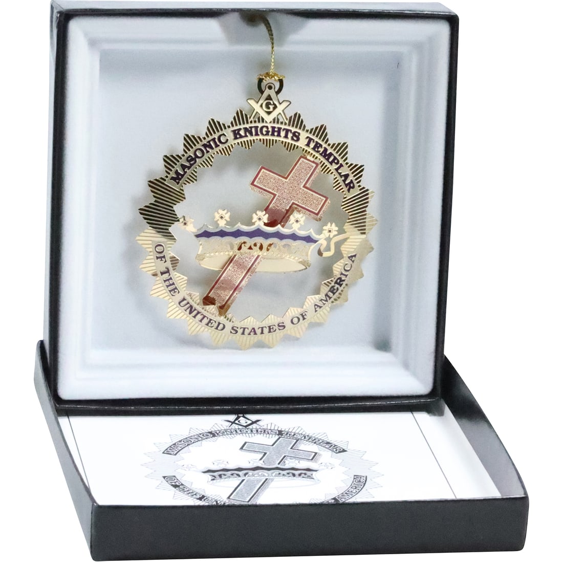 Masonic Knights Templar Holiday Ornament - New in Box (1 of 16)