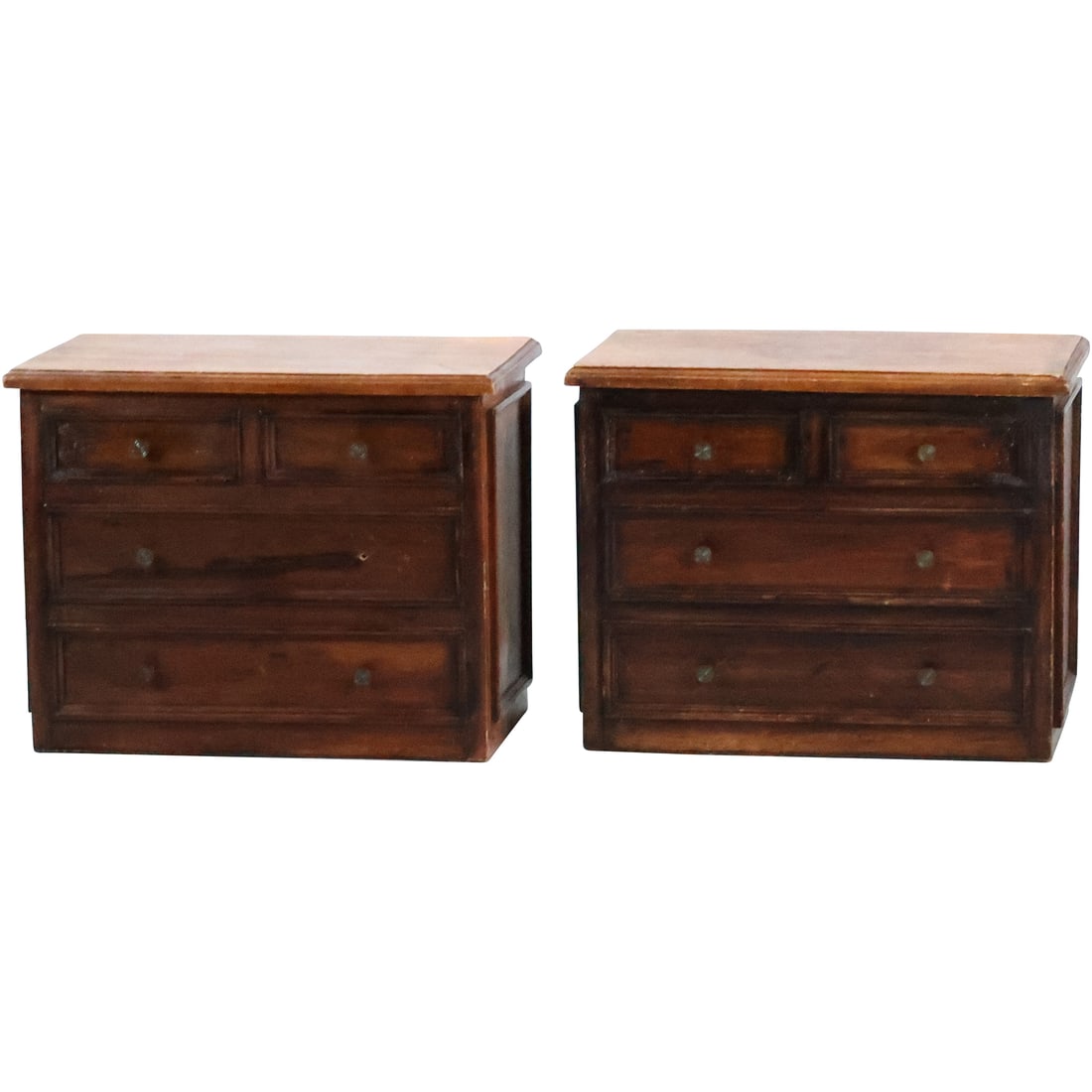 2 Matching Wooden Country Pine Hope Chests Lift Up Lids 14.25 in. x 18.25 in. x 10.75 in. (1 of 20)