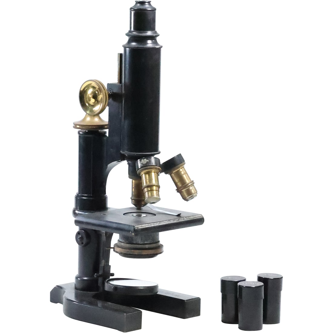 Spencer Lens Co Buffalo NY Vintage Iron and Brass Microscope with Wooden Box (1 of 20)