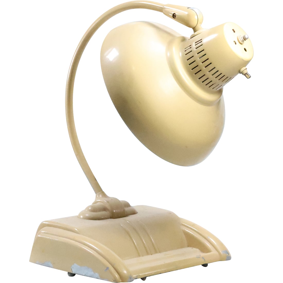 Mid-Century Modern Industrial Era Metal Art Deco Desk Lamp with Metal Shade (1 of 20)