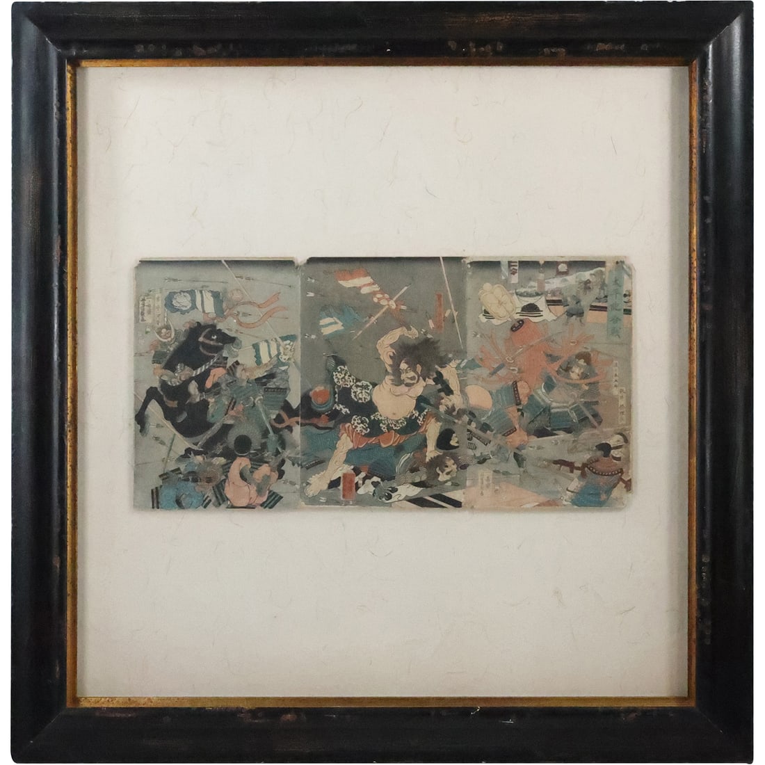 Vintage Framed Japanese Triptych Woodblocks (1 of 20)