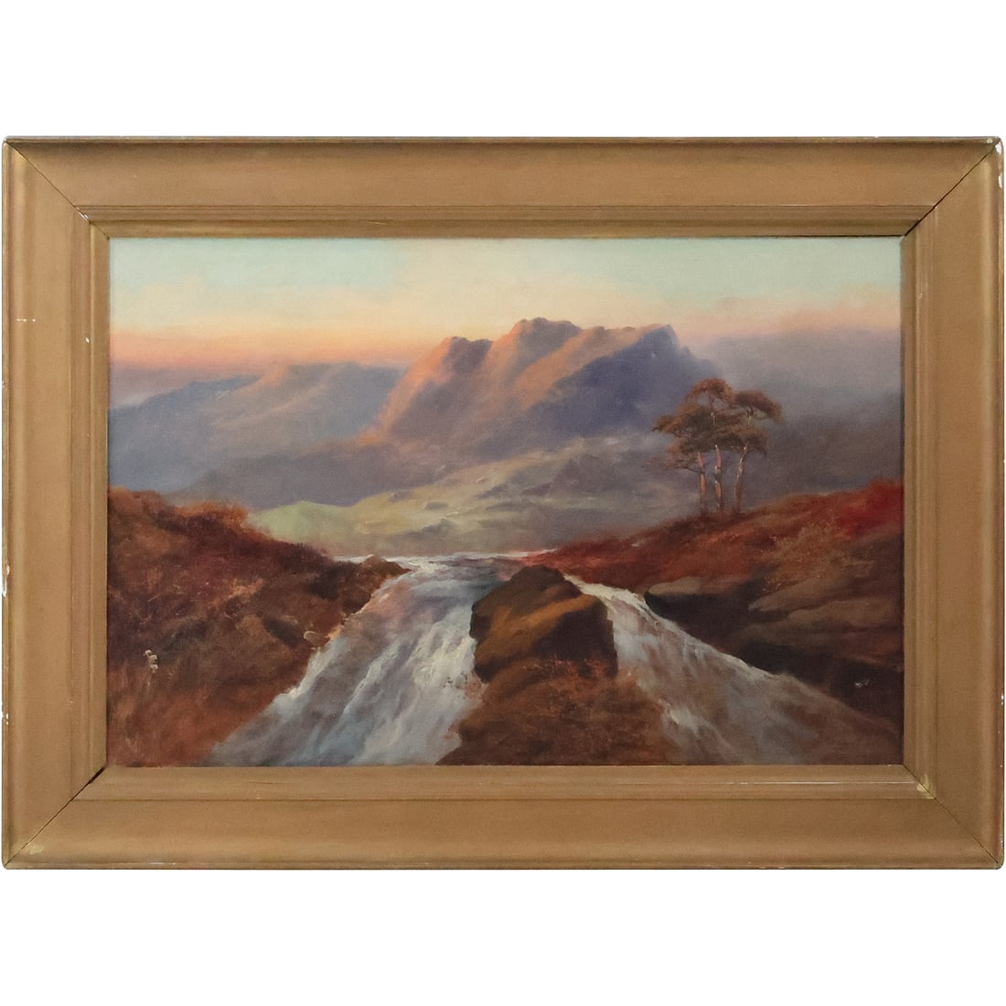 W Oswald, England circa 1885, Fine Quality Oil on Canvas Painting Highland Landscape (1 of 20)