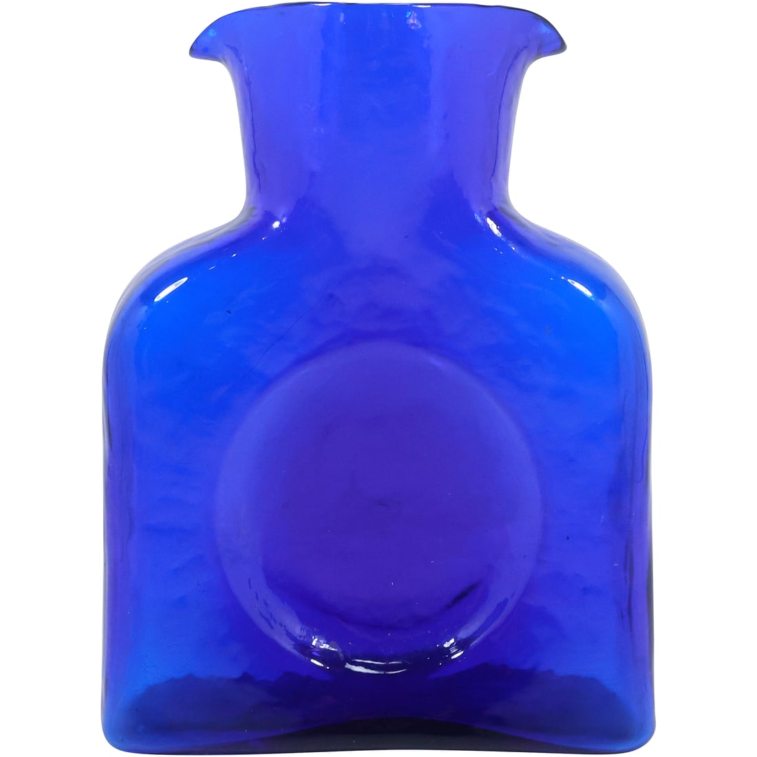 BLENKO Cobalt Blue Glass Water Bottle 8.25 in. height x 6.25 in. wide (1 of 17)