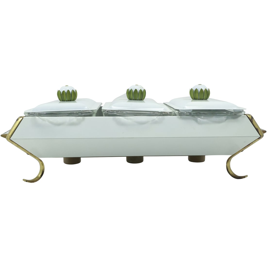 Mid-Century Modern Anchor Hocking Fire King Food Warming Station 21.5 inches length (1 of 20)