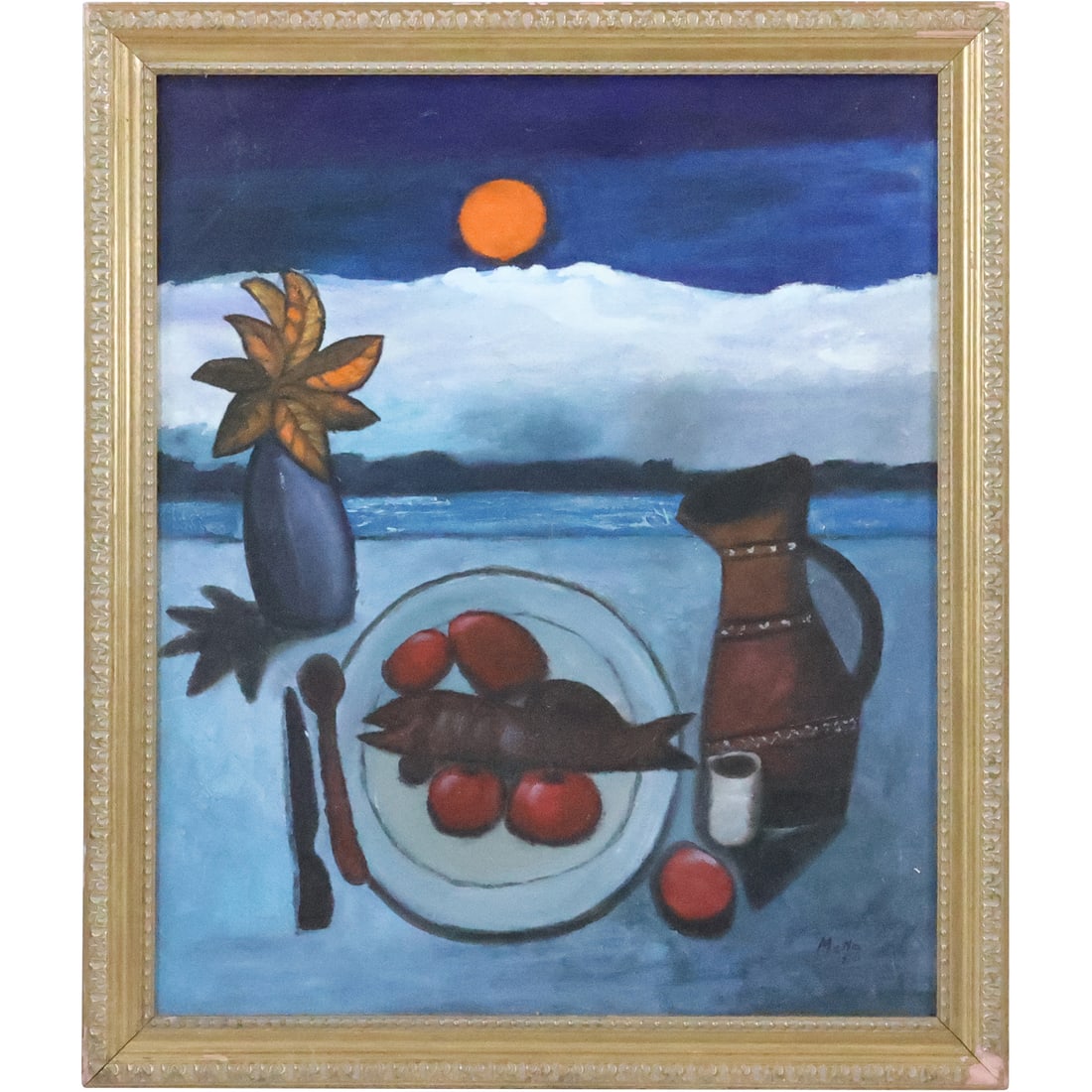 Mena; 20thC. Latin American Oil Still Life Signed (1 of 20)