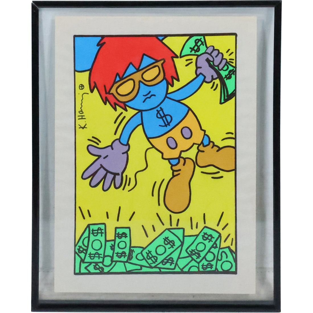 Keith Haring; 20thC. Felt -Tip Drawing (1 of 20)