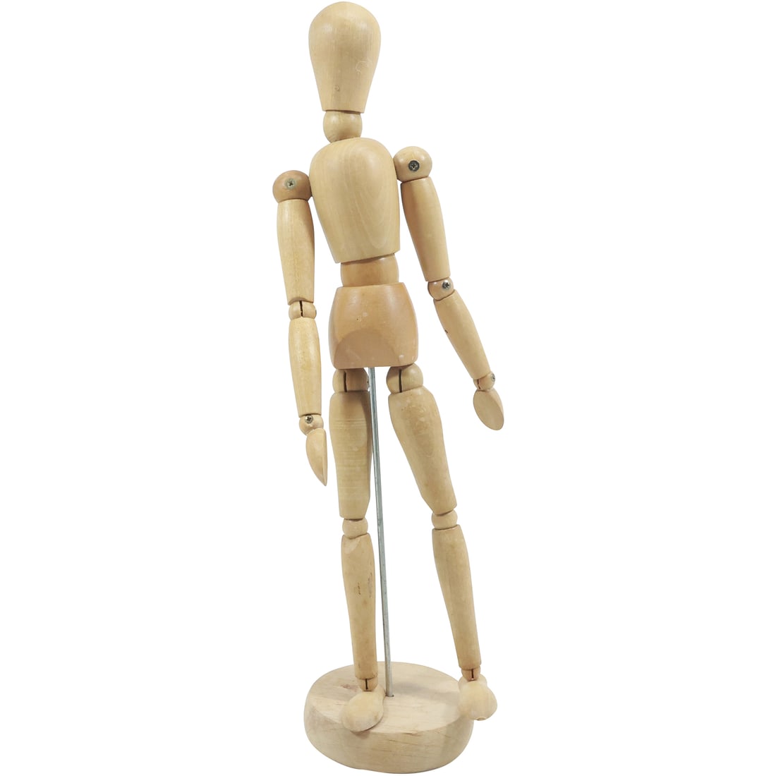 Wooden Artist's Posable Jointed Figure Sketch Model 13 in. height Natural Wood (1 of 18)
