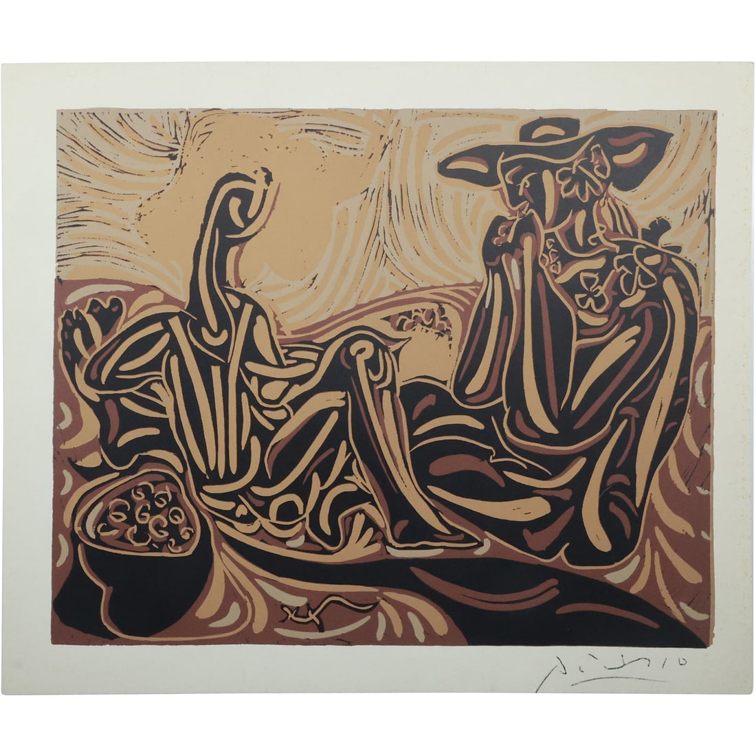 Pablo Picasso, Lithograph Print, "Les Vendangeurs" The Grape Havesters (1 of 19)