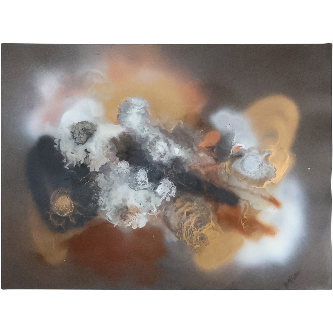 Judy Rattner, Signed, Mixed Media Abstract 17.75 in. x 24 in. (1 of 20)