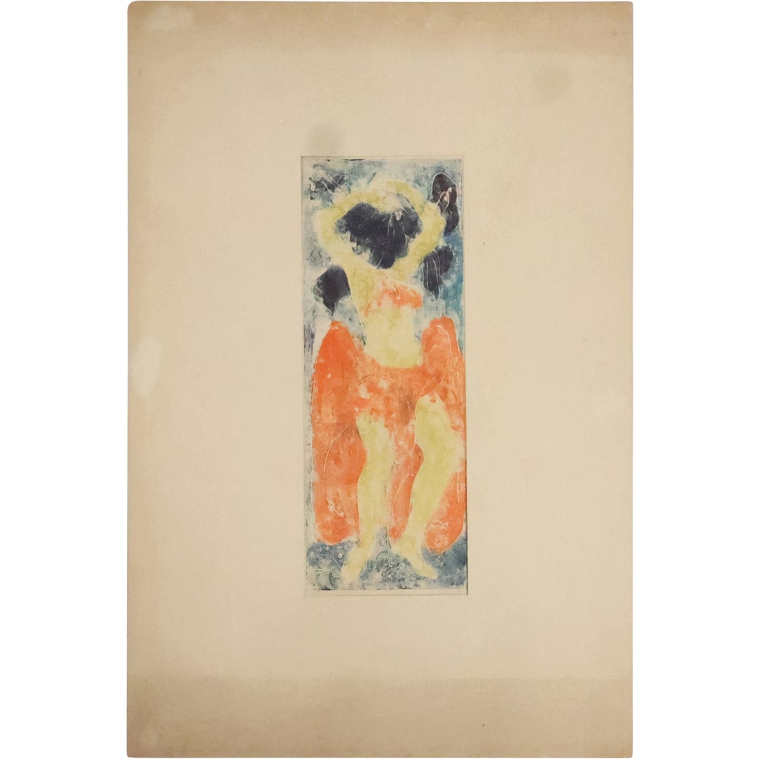 Vidito 1956, Mid-Century Modern Abstract Lithograph "Dancer" , Pencil Signed #3/15 (1 of 18)