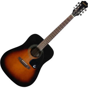 Epiphone Acoustic Guitar, Model DR-100 VS, Serial # 1005112253: Epiphone Acoustic Guitar, Model DR-100 VS, Serial # 1005112253. size: 42 in. x 16 in. x 4.75 in.