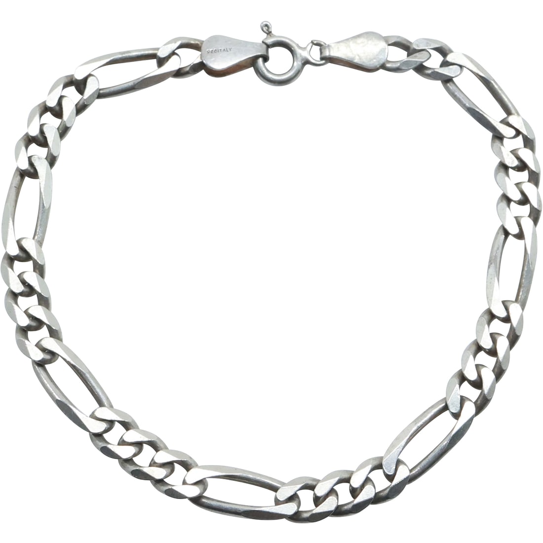 .925 Sterling Silver Italy Cuban Link Bracelet Weighs 7.8 grams, 7 in. x 1/4 in. (1 of 20)