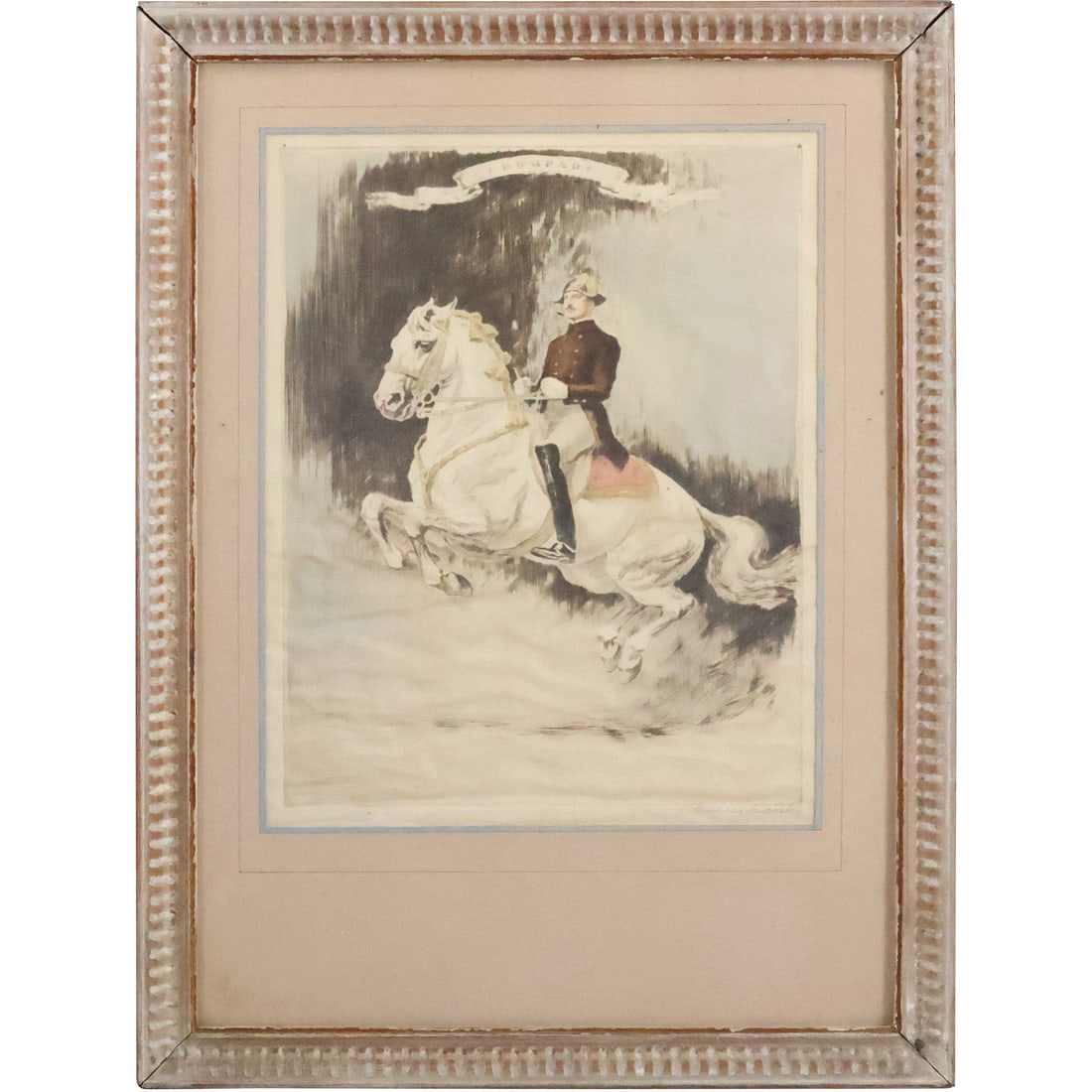 Istvan Benyovszky (1898 - 1969) Hungarian Hand Colored Etching Soldier on Horseback (1 of 20)