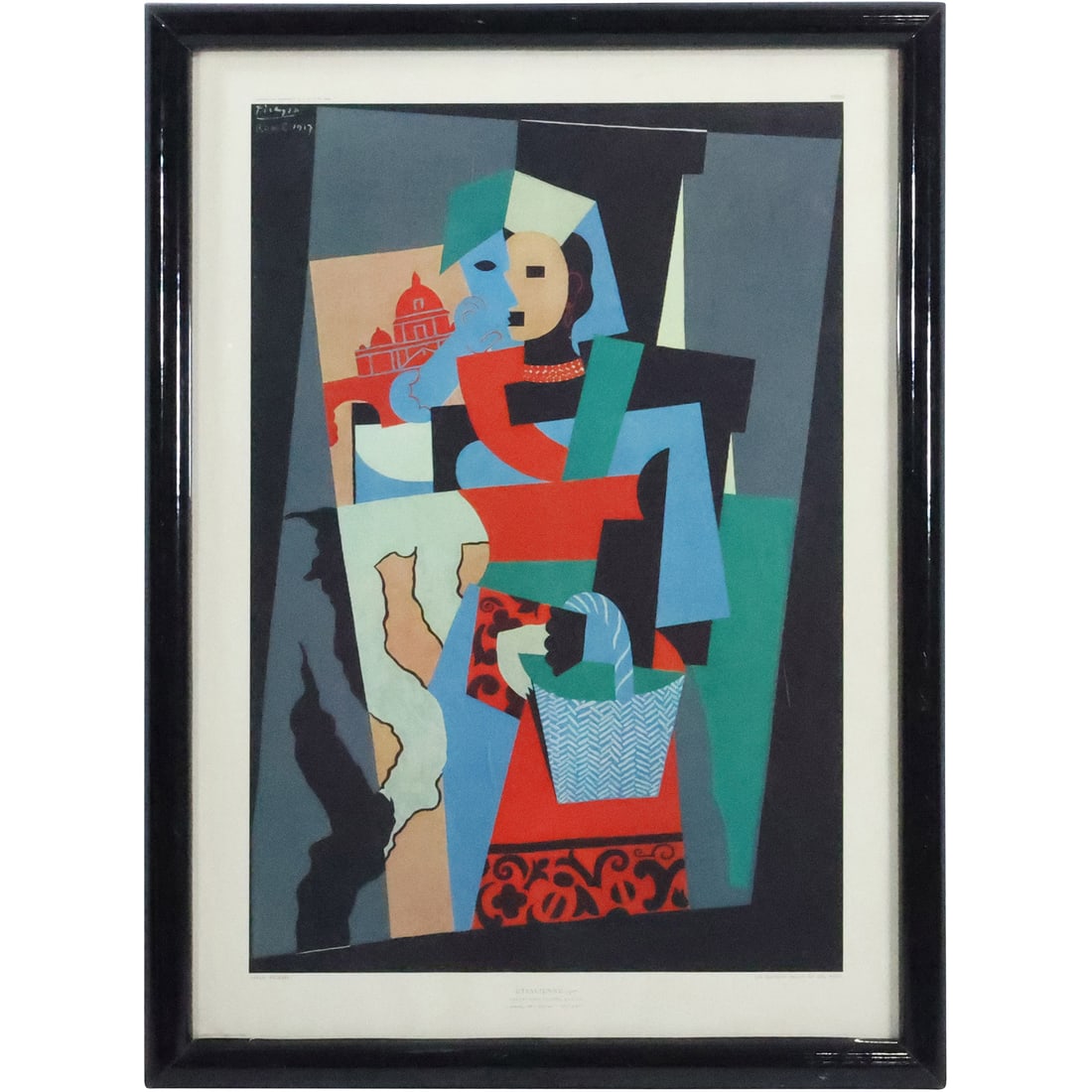 1970s S.P.A.D.E.M. Paris Original Lithograph of Pablo Picasso's "L'italienne" (1 of 20)