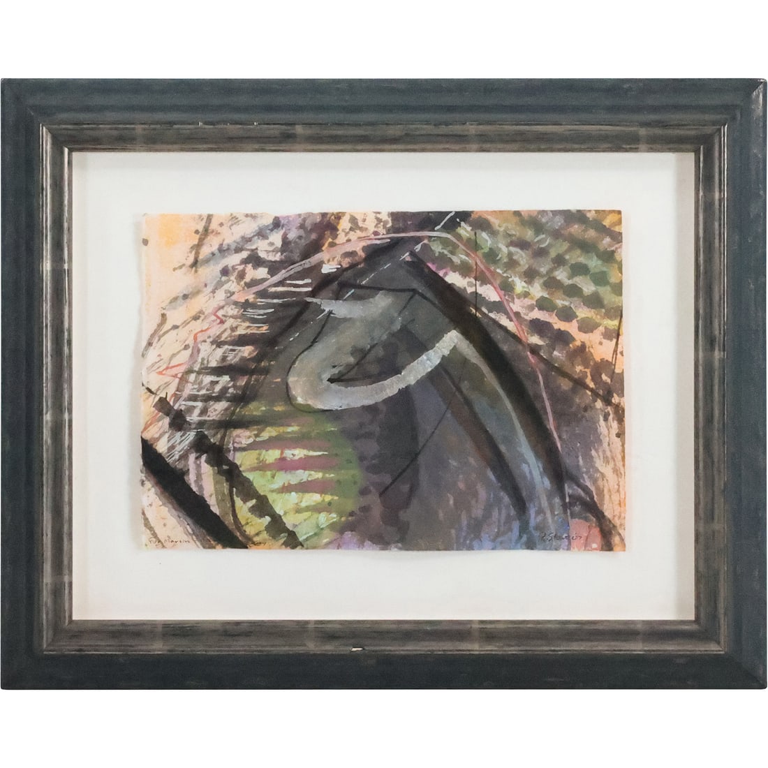 Richard Gordon Stout 1967,  (1934 - 2020) Texas, Watercolor Painting Abstract Signed & Dated (1 of 20)