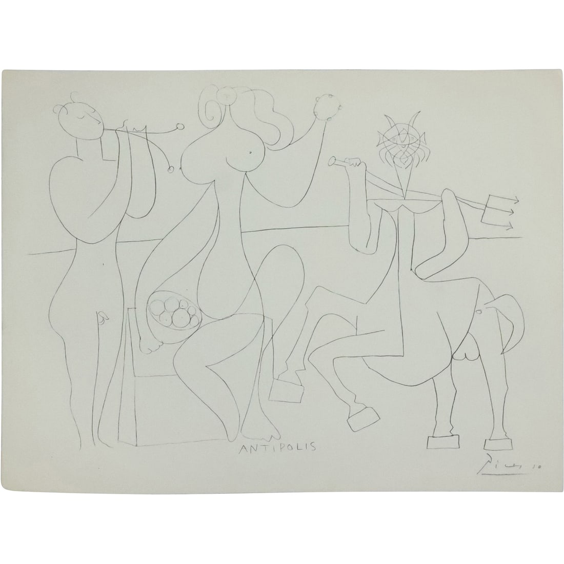 Pablo Picasso "Antipolis" Vintage Lithograph Book Page (1 of 20)