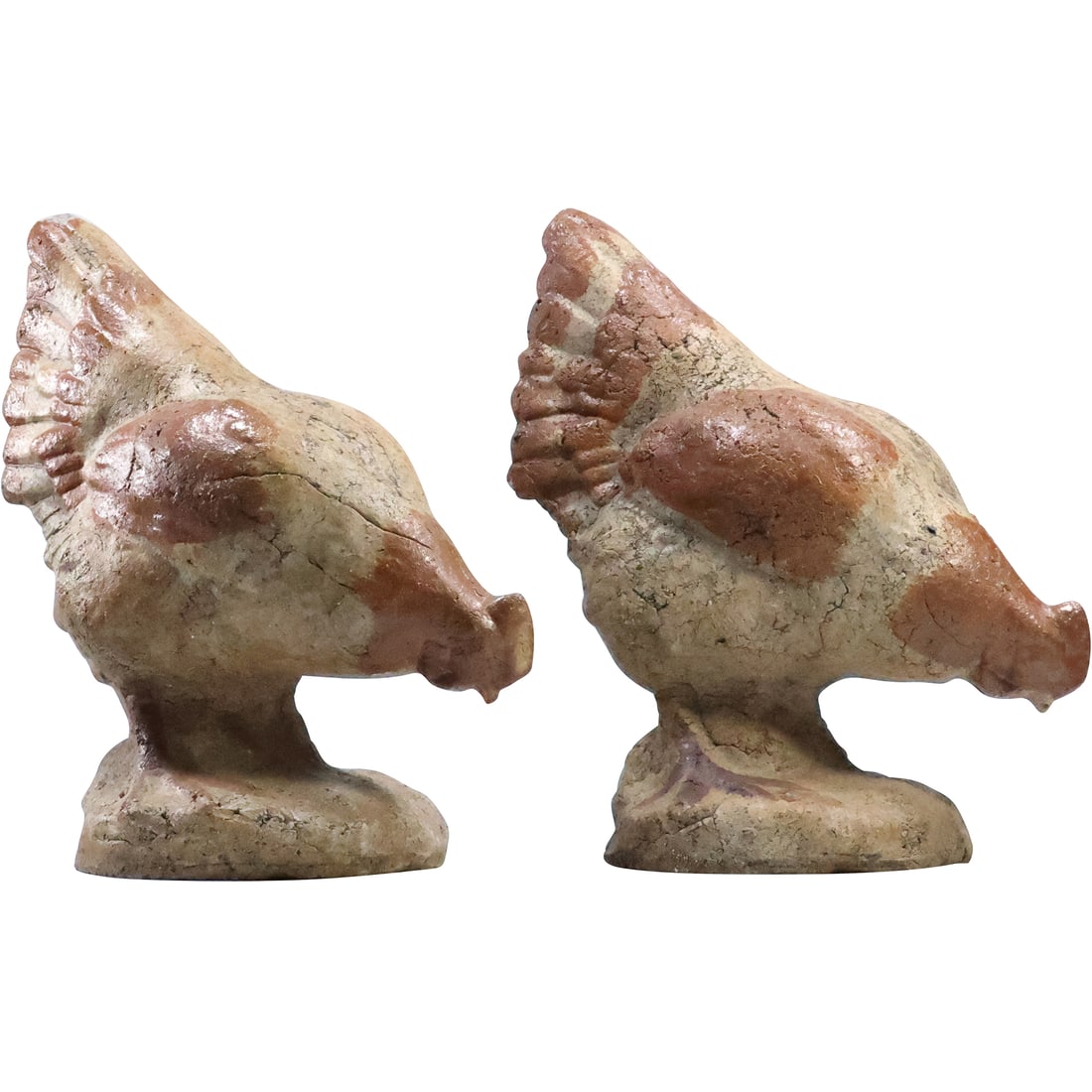 2 Outdoor Cement Barnyard Chickens 11 in. x 11 in. x 5.5 in. (1 of 20)