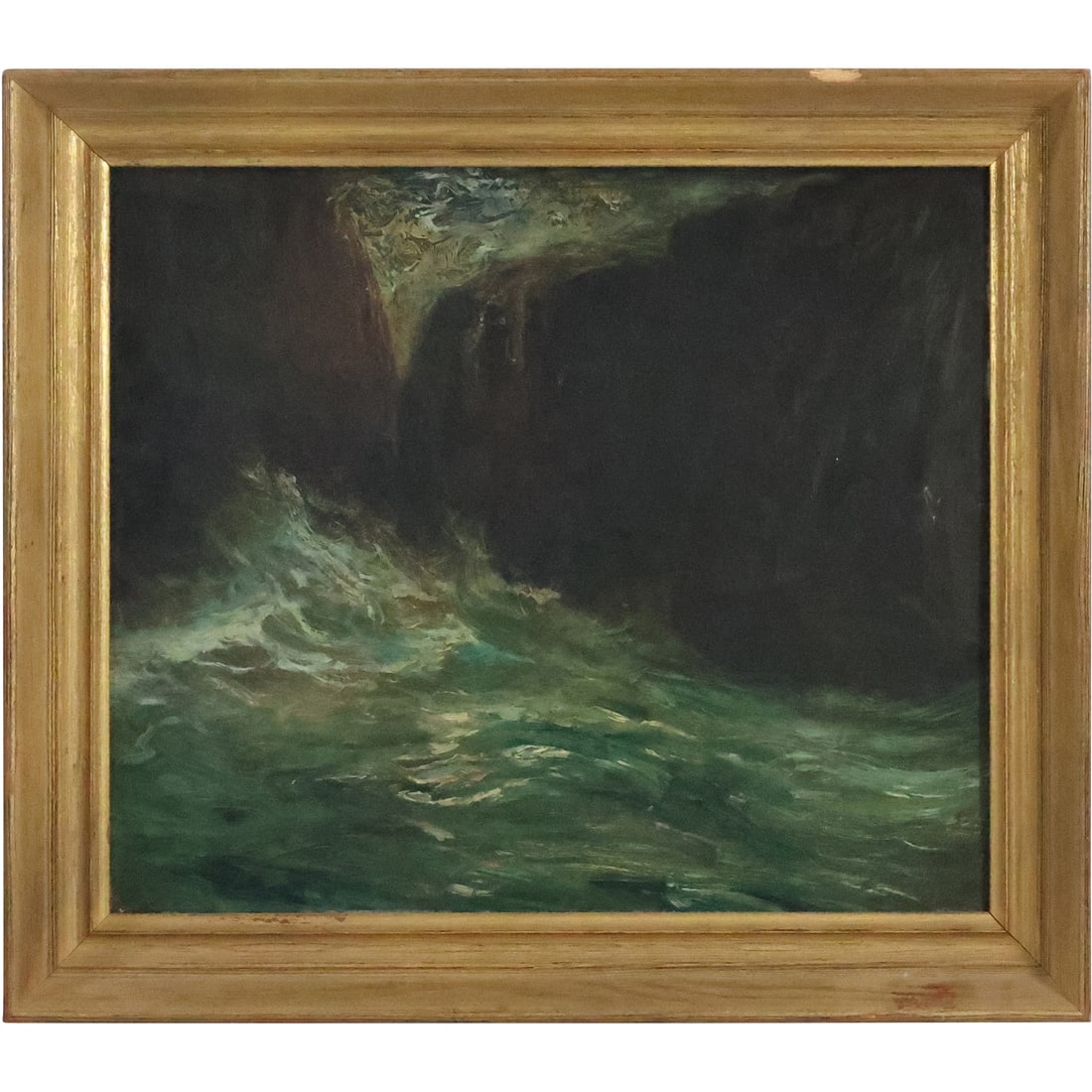 Franklin Dehaven, American, Oil on Board Painting, Rocky Mountain Landscape: Franklin Dehaven, American, Oil on Board Painting, Rocky Mountain Landscape. size: 12 x 14, 14.5 x 16.5 outside frame. ASKart: Franklin B. De Haven (1856 - 1934) was active/lived in New York, Pennsylv