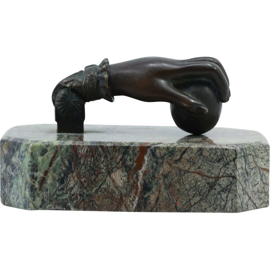 Hand of Protection" Bronze Hand Door Knocker Paperweight by Theodore and Alexander Sculpture (1 of 16)