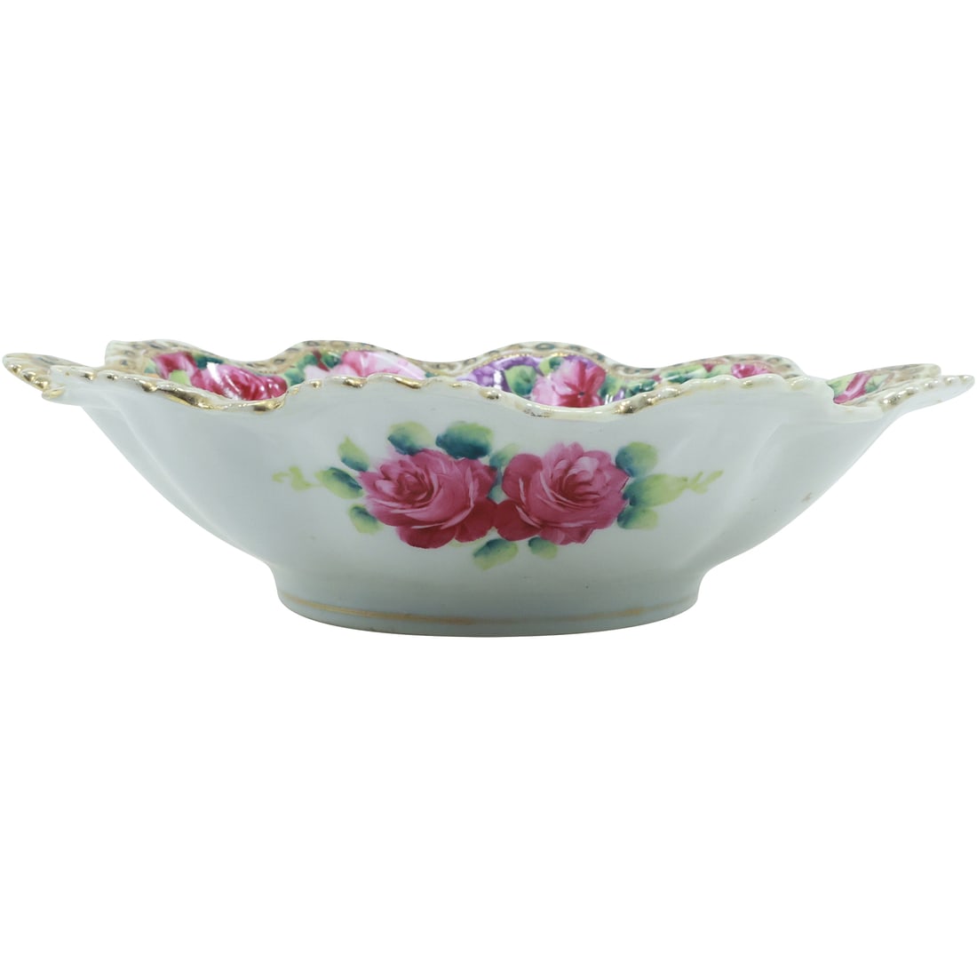 Hand Painted NIPPON Porcelain ROSES Porcelain Bowl 11 inches height (1 of 20)