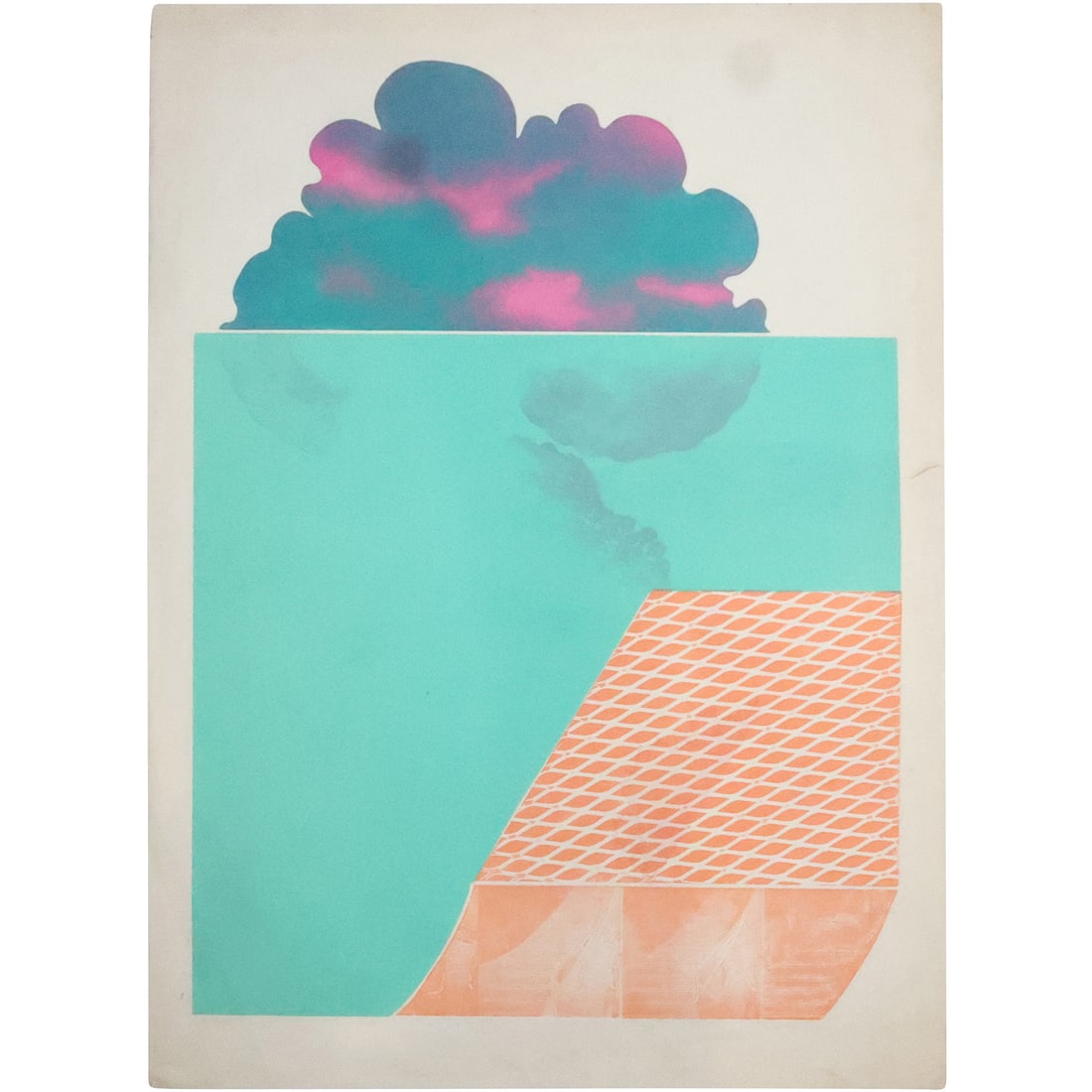 Claud Cumulus, Artist Proof, Mid-Century Modern Abstract Silkscreen Lithograph on Paper (1 of 20)