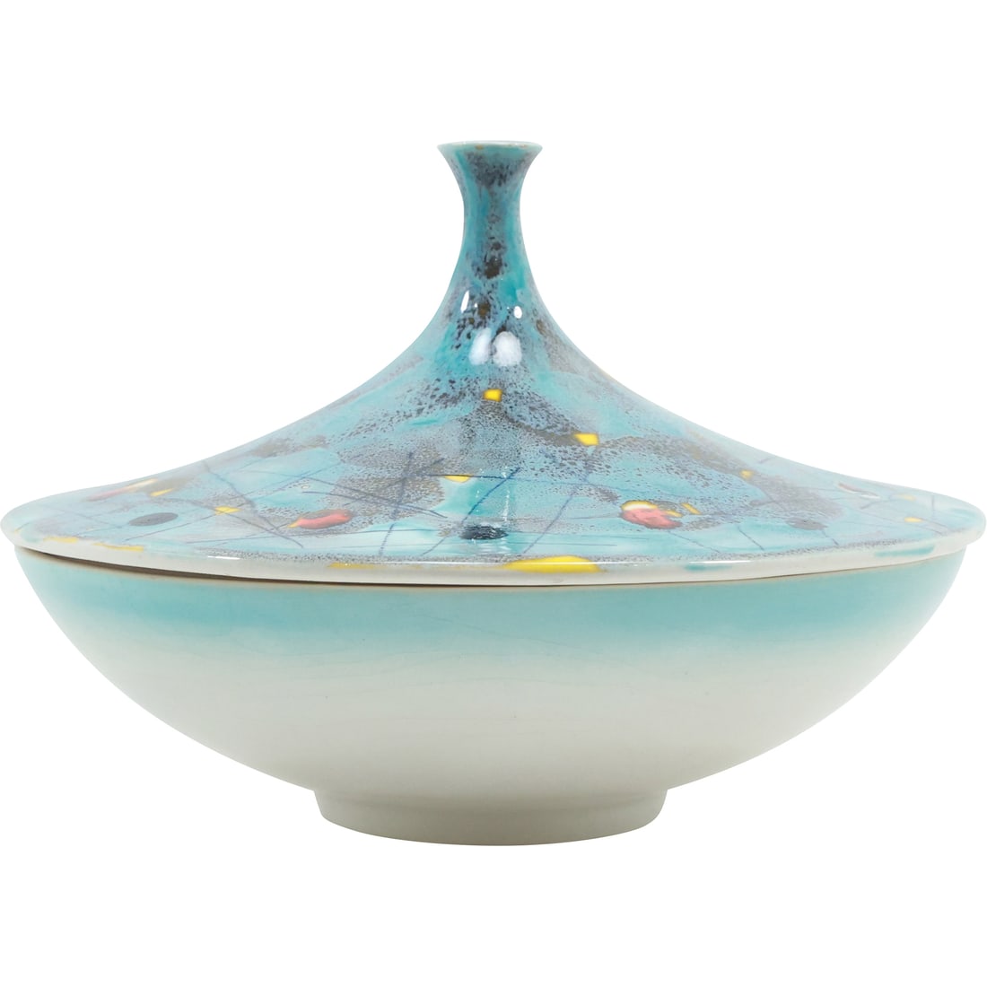 1950s Ceramic A Barton's Creation Italy Covered Candy Bowl Mid-Century Modern (1 of 16)