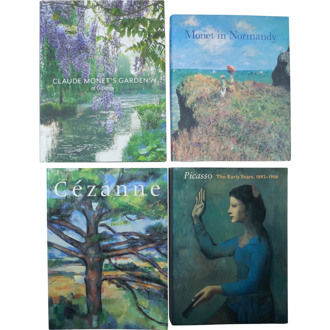 4 Assorted Art Reference Books Fully Illustrated: Picasso, [2] Monet, Cezanne (1 of 19)