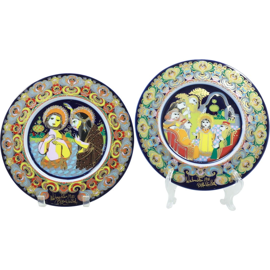 [2] Rosenthal Studio Linie Porcelain Plates BJORN WIINBLAD Figures 11.25 inches diameter (1 of 20)