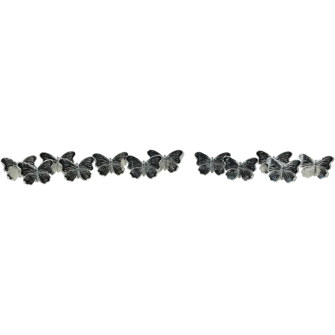 Set 12 Metal BUTTERFLY Place Card Holders: Set 12 Metal BUTTERFLY Place Card Holders. size: 1 in. x 1.25 in.