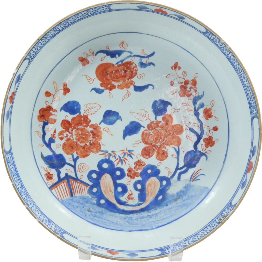 Antique 19th C. Chinese Qianlong Porcelain Imari Bowl 11 inches diameter: Antique 19th C. Chinese Qianlong Porcelain Imari Bowl 11 inches diameter. size: 2 in. x 11 in.