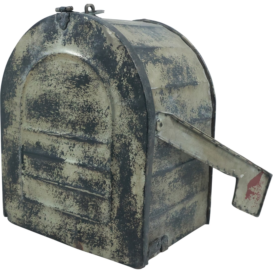 Folky Tin Toleware "Mail Box" Bird House (1 of 20)