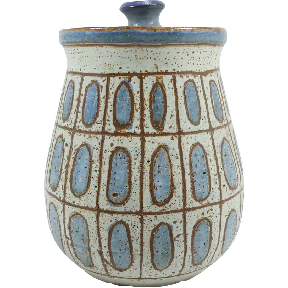 Mid-Century Modern Studio Art Pottery Canister Jar with Cover 10.5 inches height (1 of 20)