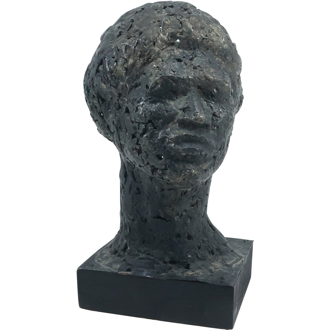 Israel Jack Levitan (American 1912 - 1982), Abstract Bronze Bust Sculpture, Signed (1 of 20)