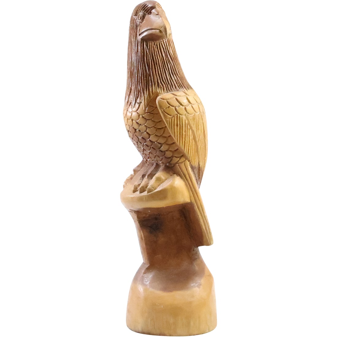 Hand Carved Wooden Eagle Figure Statue Sculpture 15 inches height (1 of 18)