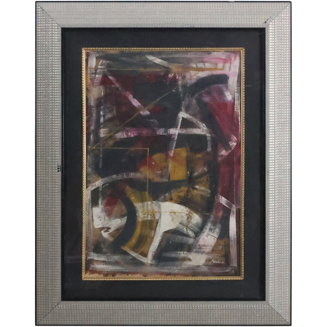 Fritz Winter dated 1950,  (1905 - 1976 Germany], Oil Painting Abstract signed and framed (1 of 20)