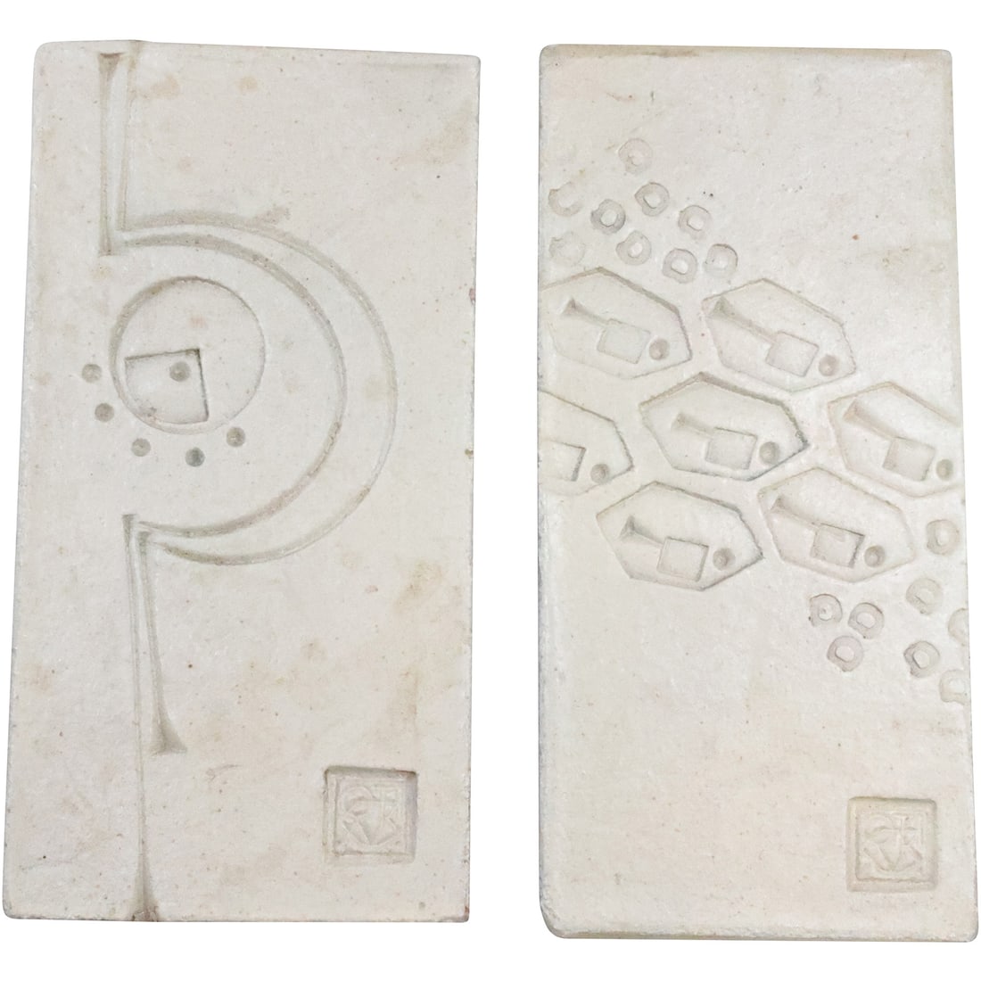 [2] PAOLO SOLERI ARCOSANTI Abstract Pottery Tiles, Mid-Century Modern (1 of 19)