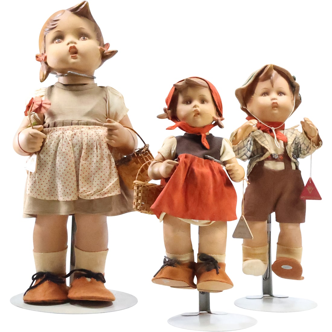 3 Assorted Vintage HUMMEL Dolls 12.5 in., 13.5 in. and 17 inches heights (1 of 20)