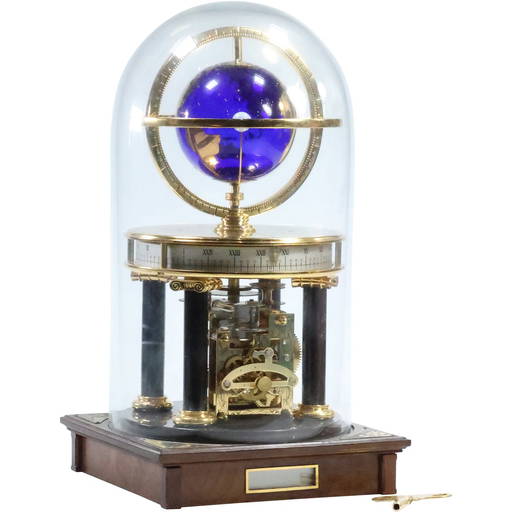 Millennium Clock By Royal Geographic Society 12.5 Inches Height, With Key