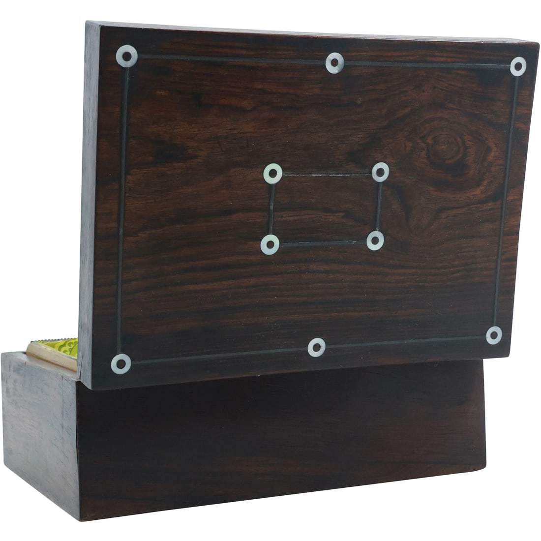 19th C. Continental Rosewood Inlaid Document Box with Inside Tray (1 of 15)