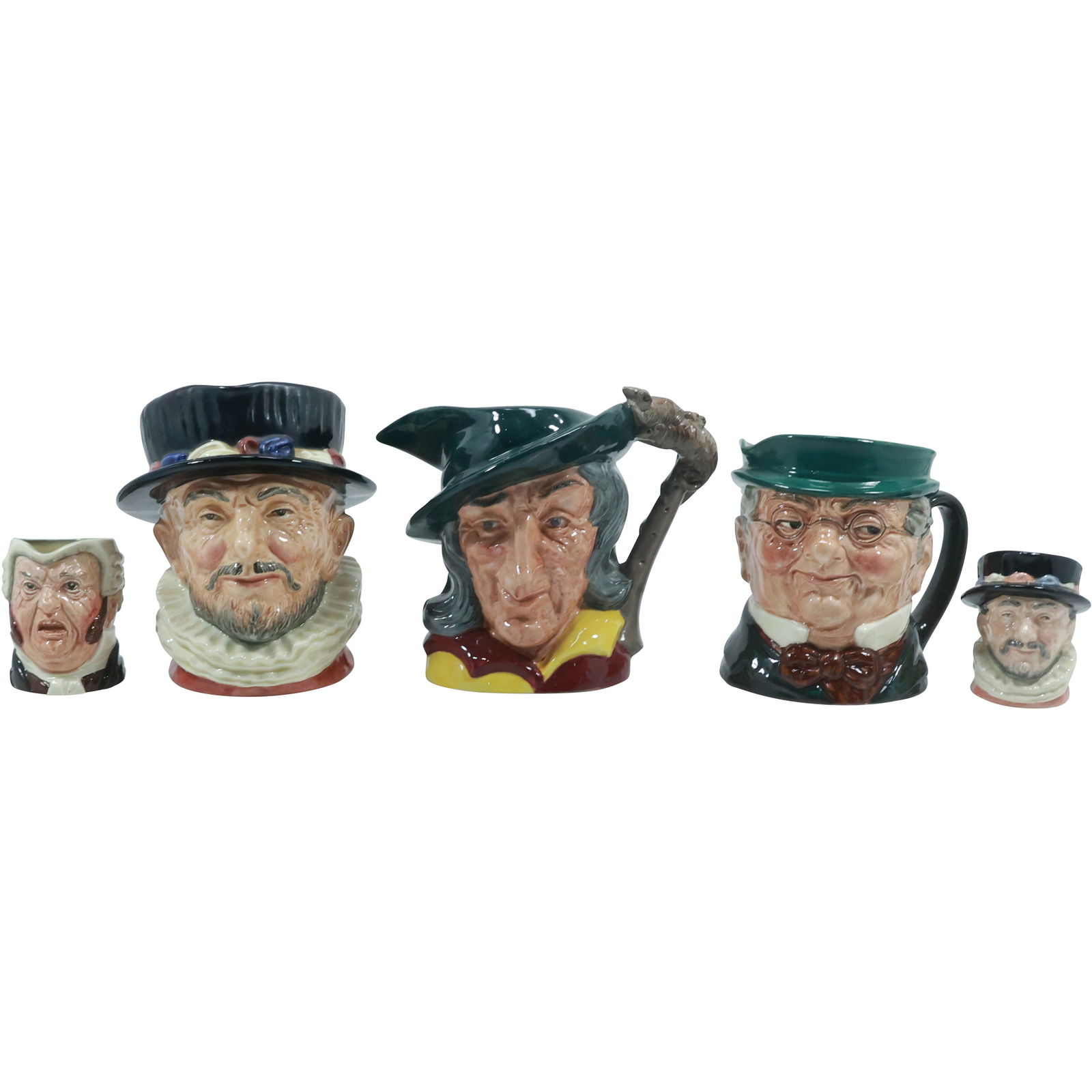 [5] Assorted Royal Doulton Porcelain Character Toby Mugs (1 of 20)