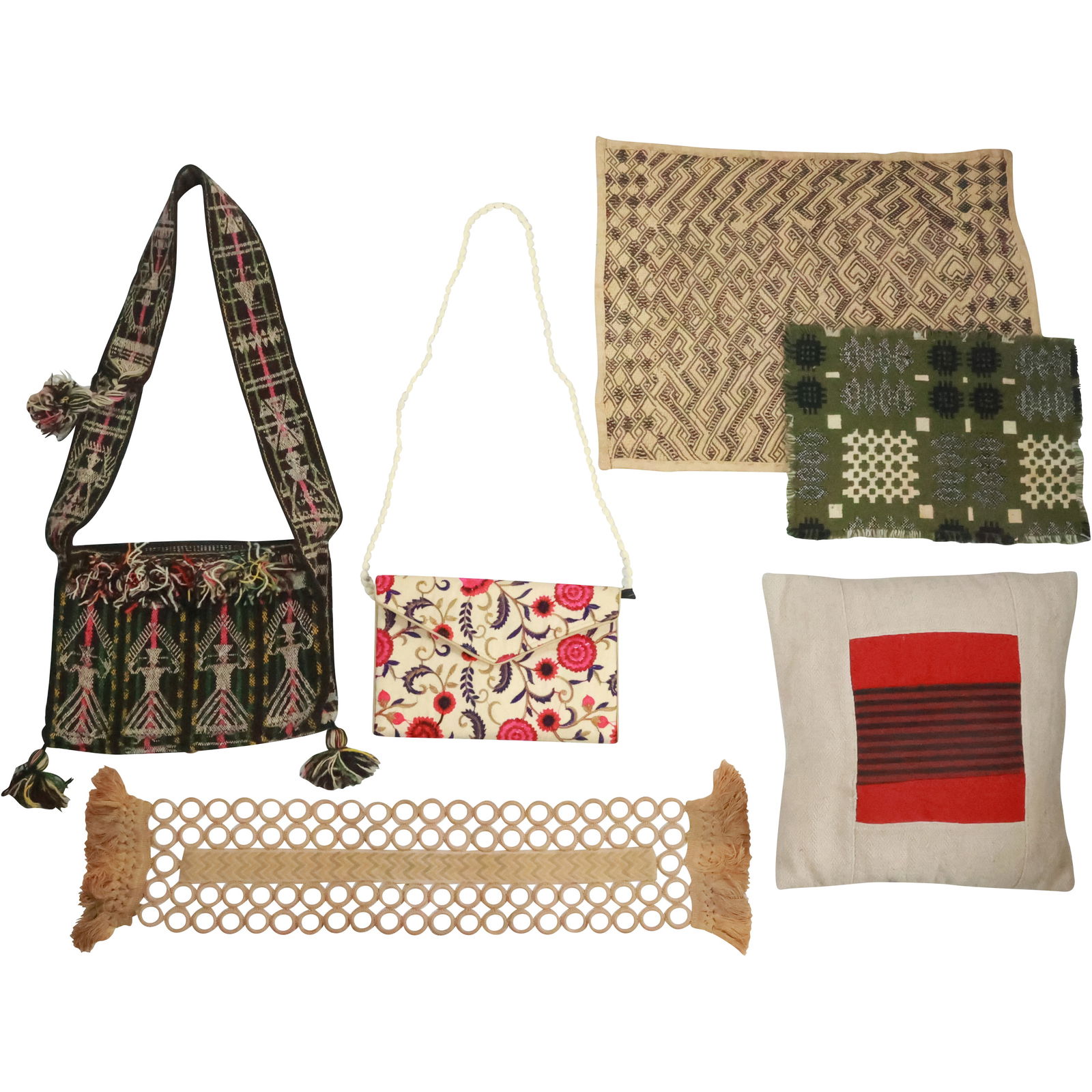 Estate Grouping 6-Piece Assorted Vintage Linen Lot (1 of 20)