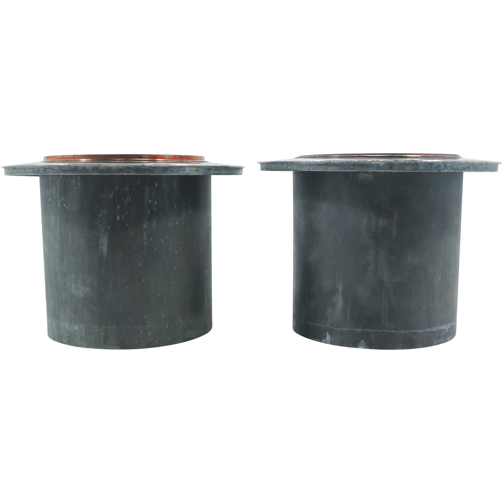 2 Copper Lined Cooking  Pots for Inset Wood Stove Top (1 of 18)