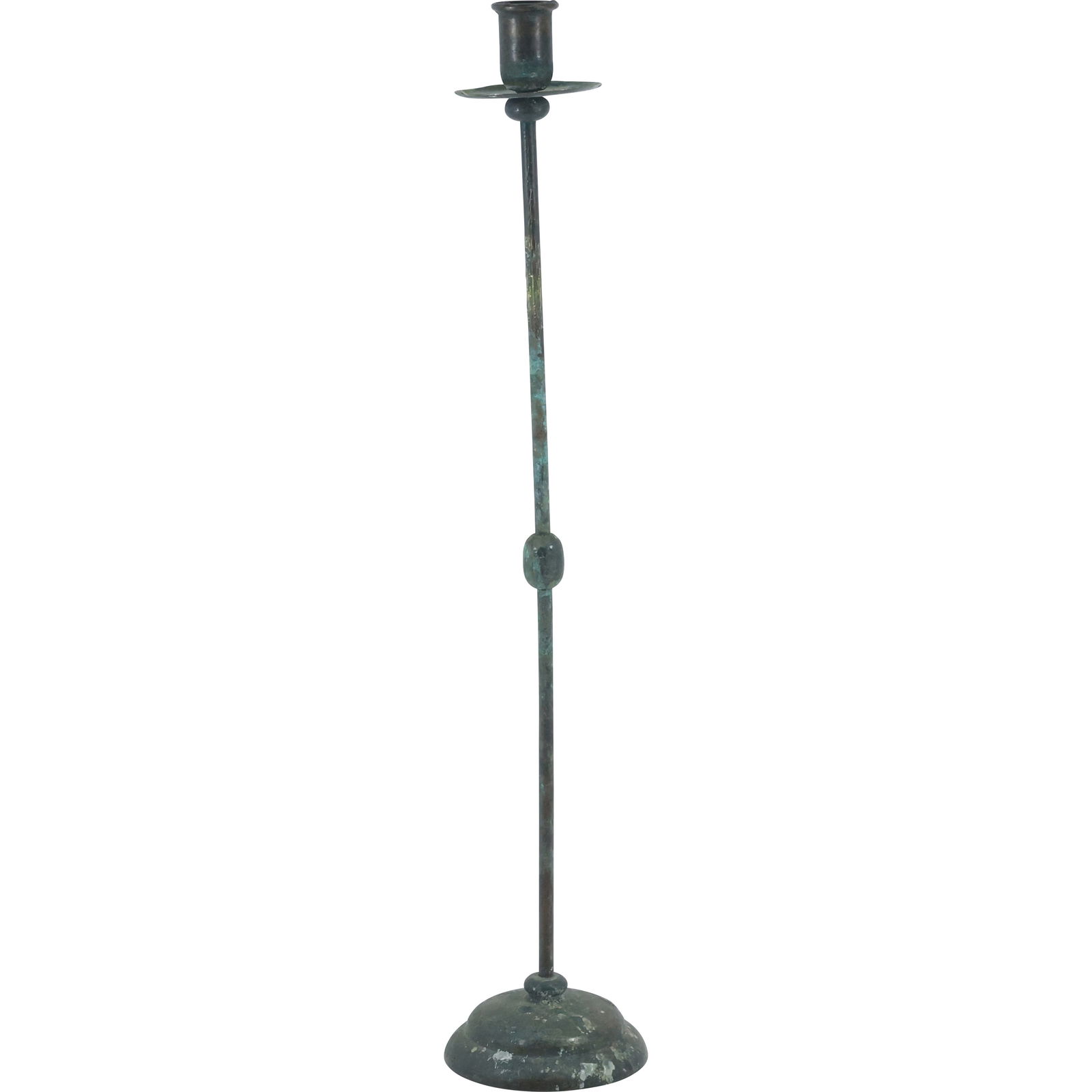 Bronze Arts and Crafts Tall Single Candlestick 24.25 inches height x 4.75 in. wide (1 of 19)