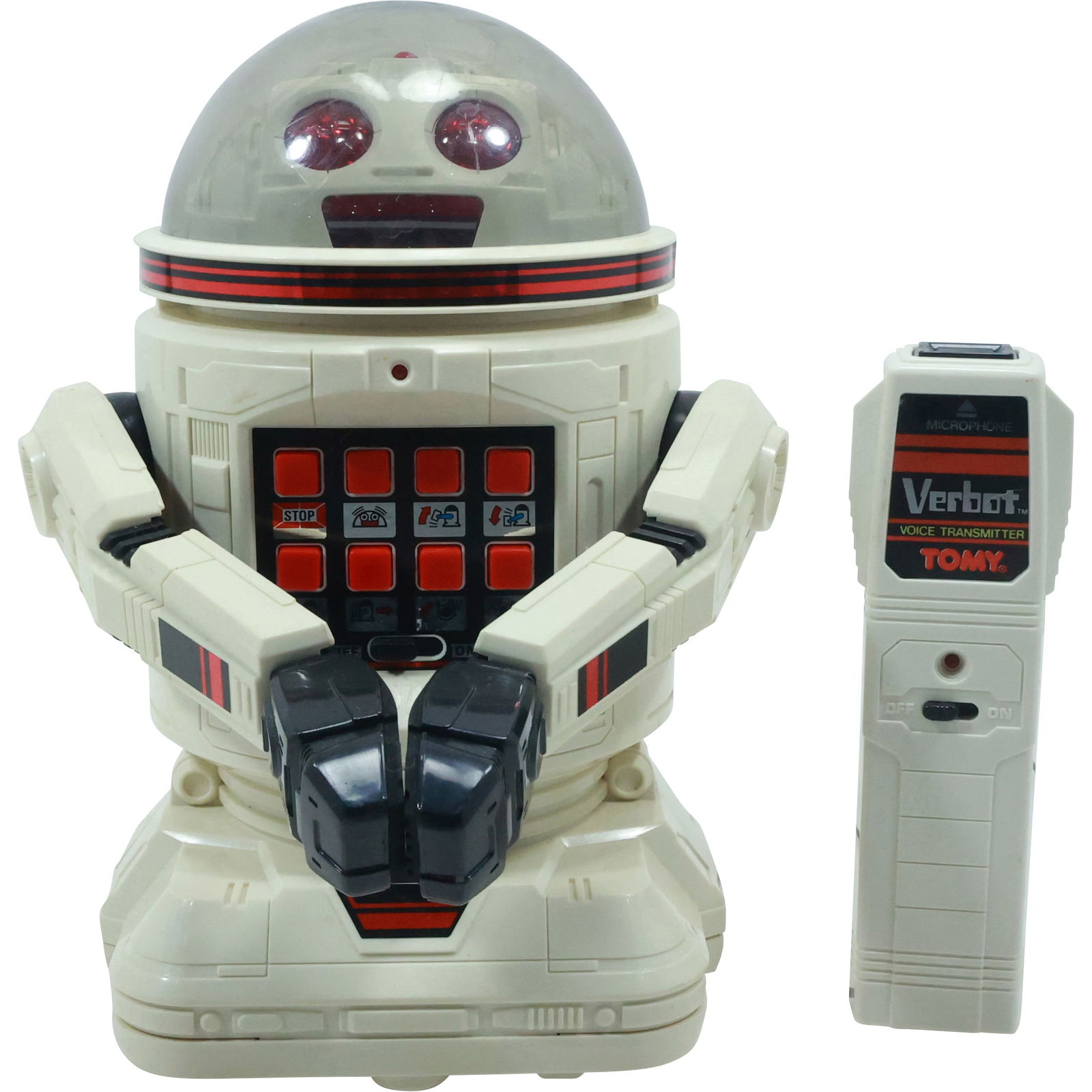 Vintage Toy ROBOT , Tomy 5401 Verbot RX Voice Transmitter, 9 in. height x 6.5 in. (1 of 20)