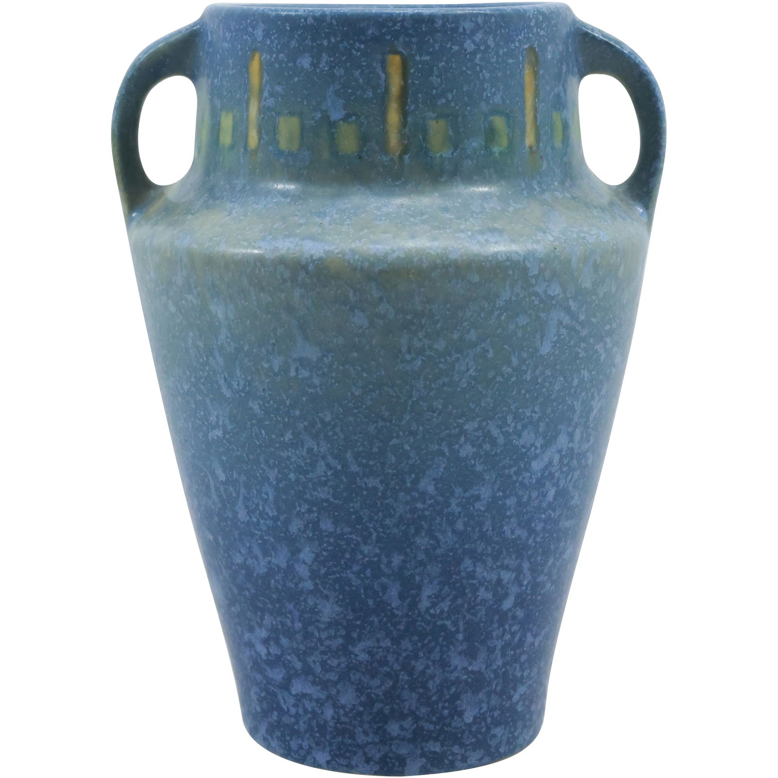 Circa 1930s ROSEVILLE Art Pottery Vase BLUE WINDSOR 6.25 in. height, Arts & Crafts (1 of 18)