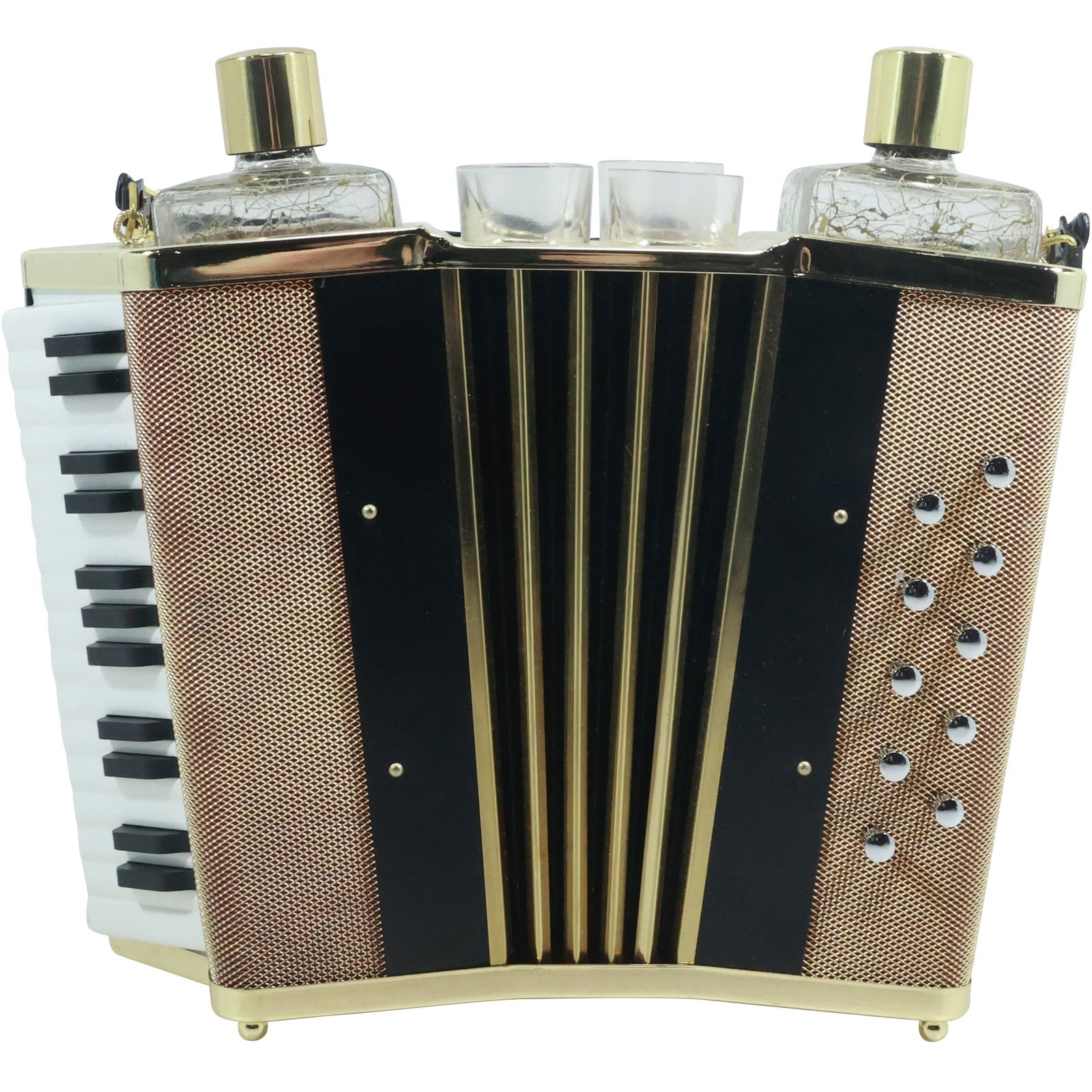 1950s Japanese Mid-Century Accordion-Shaped Musical Portable Bar (1 of 20)